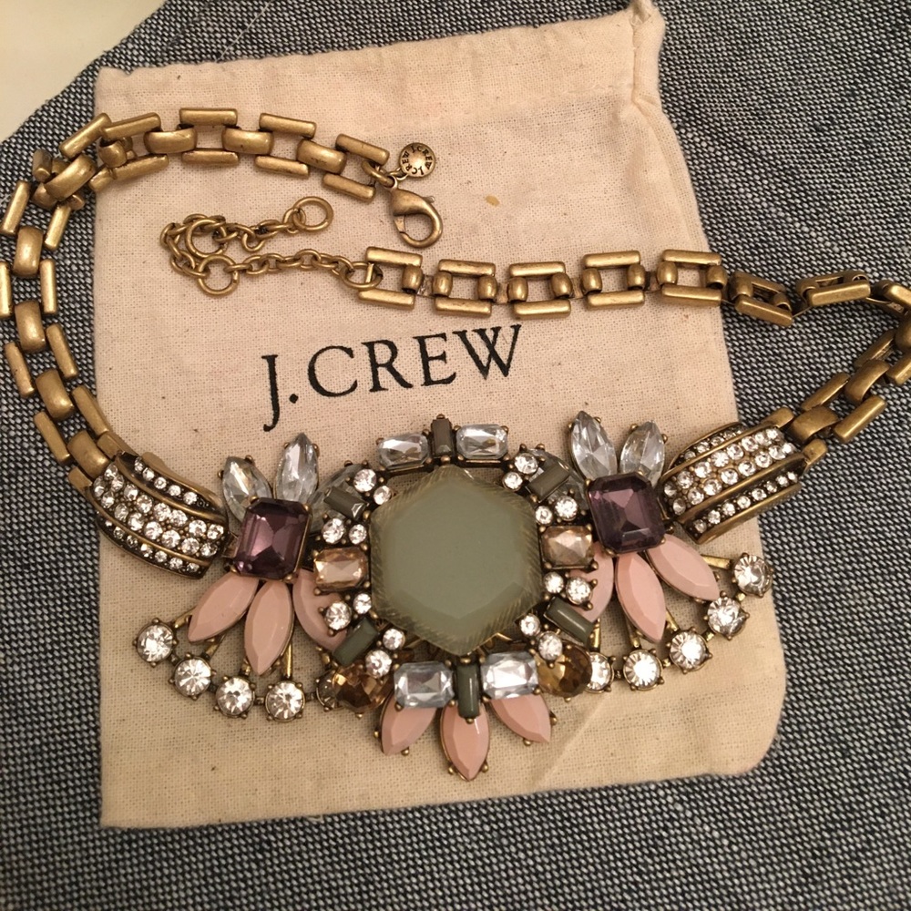 Jcrew Crystal and Stone Fashion Necklace